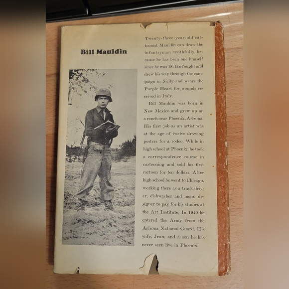 Vintage HC/DJ Up Front By Bill Mauldin 1st Edition 1945 World War 2 Cartoonist - Picture 2 of 14